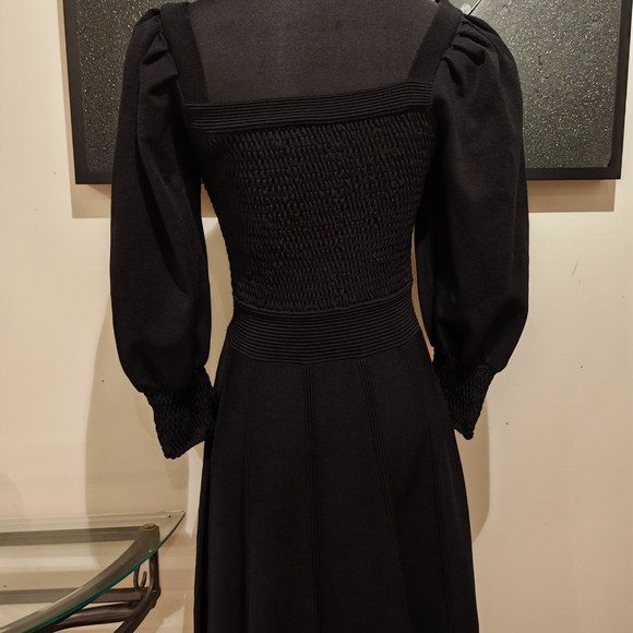 Sandro Black Puff Sleeve Dress - Picture 11 of 16